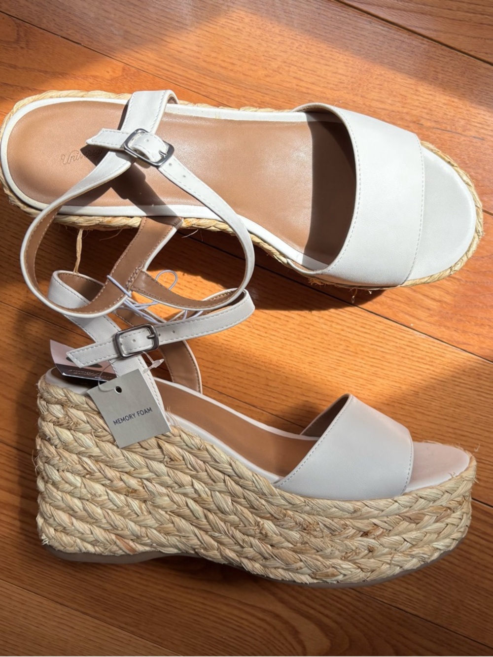 Universal Thread Cream Platform Wedge Sandal